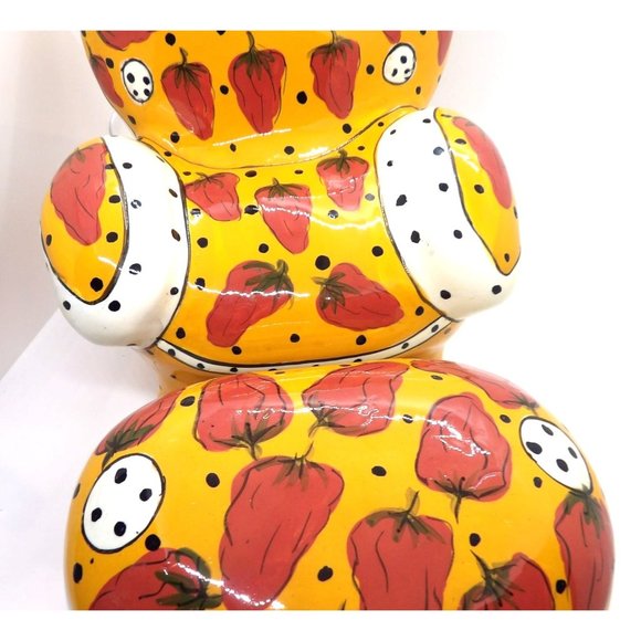 Ganz Bella Casa Ceramic Chair and Ottoman Bank signed by Pati - Picture 4 of 7